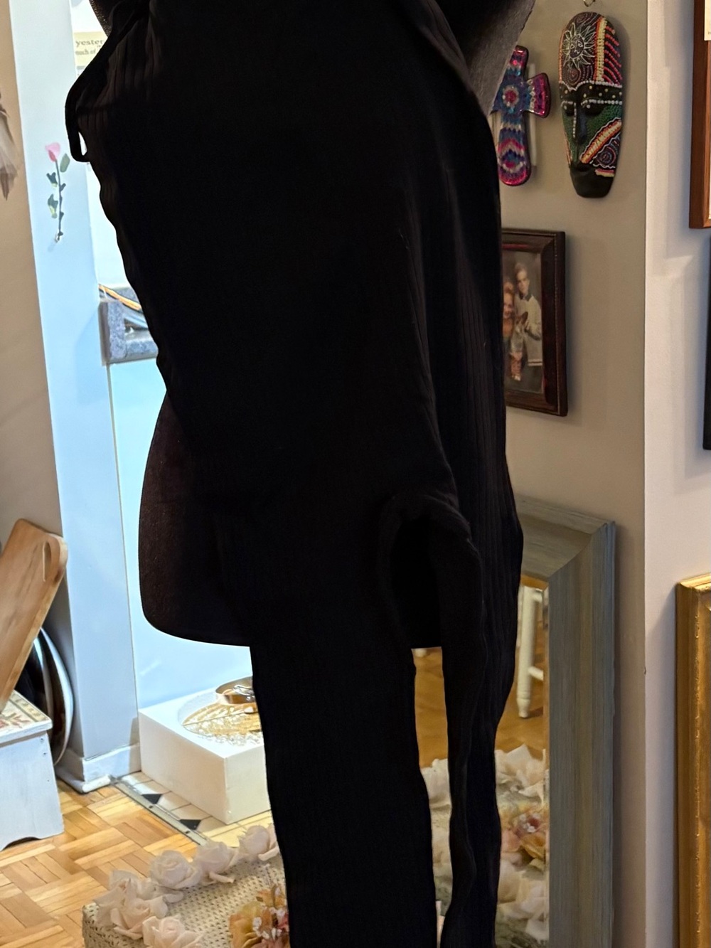 Black Women's Ribbed Jumpsuit - Classic Versatile Style